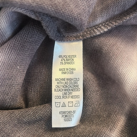 Mine Britton Gray Tie Dye Super Soft Crew Neck Long Sleeve Sweater Size XL New! - Picture 7 of 7